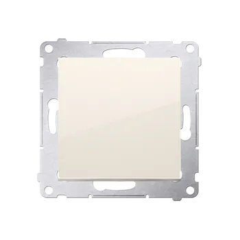 Elektrická zásuvka Ovladač rozpínací bez piktogramu (přístroj s krytem), řazení 1/0, Simon 54, barva krémová
