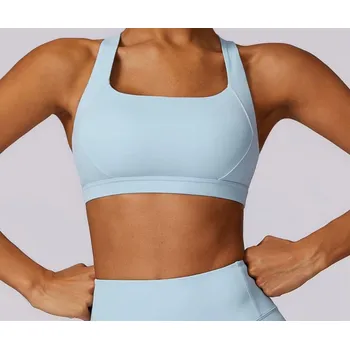 Podprsenka Sportovní podprsenka be-AM FIT - světle modrá Velikost: M