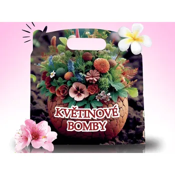 Dárkový potravinový koš LIPOO - DÁRKOVÝ BOX KVĚTINOVÉ BOMBY