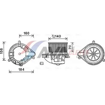 vnitřní ventilátor AVA RT8572