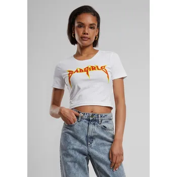 Pánské oblečení Badgirls Cropped Tee bílé Mister Tee bílá 2544850