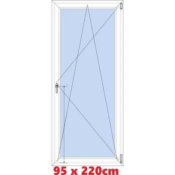 Okno Soft Plastové okno 95x220 cm, otevíravé a sklopné