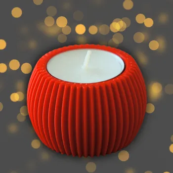 Svícen 3D svícen ČERVENÁ