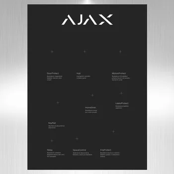 AJAX SYSTEM Prezentační stojan na stěnu AJAX_S - bez maket