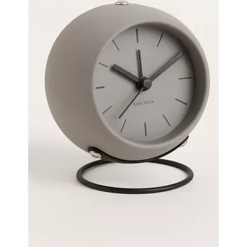 Budík Budík Karlsson Nirvana Globe, barva šedá