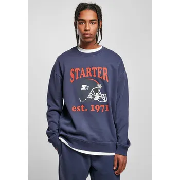 Pánský svetr Starter Football Crewneck tmavěmodrý Starter Black Label modrá 2538667