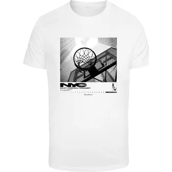 Pánské oblečení Pánské tričko NYC Ballin - bílé Mister Tee bílá 2729122