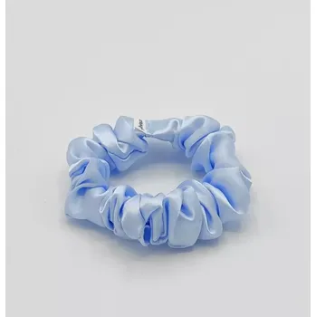 Saténová Scrunchie gumička sv. modrá S