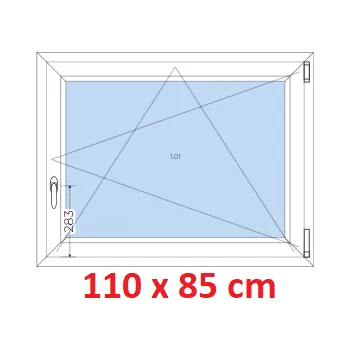 Okno Soft Plastové okno 110x85 cm, otevíravé a sklopné
