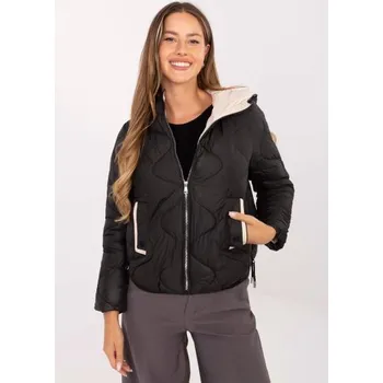 Černá přechodová bunda s kapsami