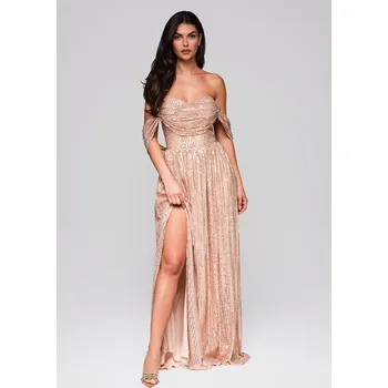 Dámské šaty Edoti Evening dress LA-OM Edoti růžová 3413864