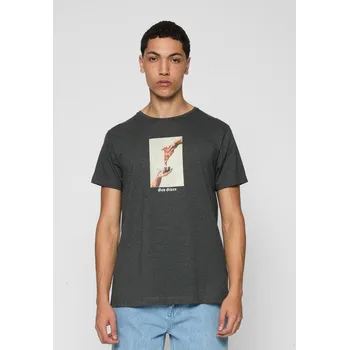 Pánské tričko God Given Pizza Tee dřevěné uhlí Mister Tee šedá 2542825