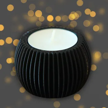Svícen 3D svícen ČERNÁ