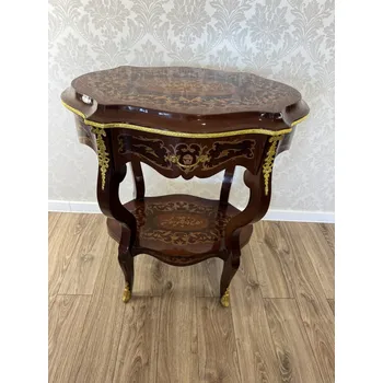 Konferenční stolek Starožitný odkládací stolek se dvěma úrovněmi, cena za ks