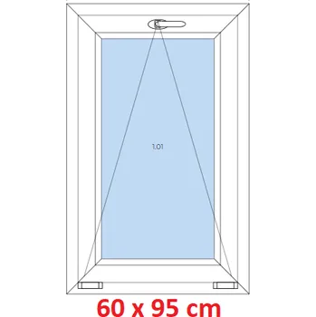 Okno Soft Plastové okno 60x95 cm, sklopné