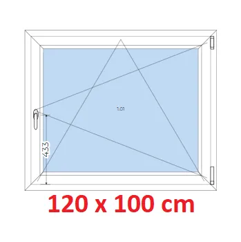 Okno Soft Plastové okno 120x100 cm, otevíravé a sklopné