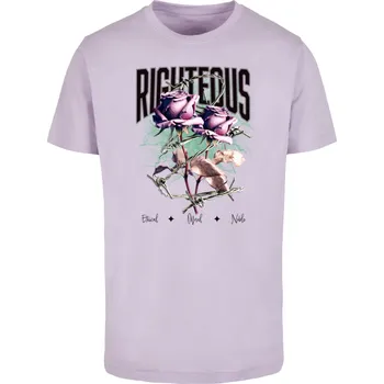 Pánské tričko Pánské tričko Righteous Roses lila Mister Tee šedá 2866645