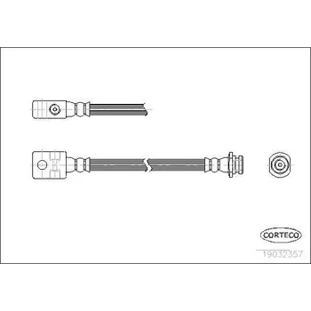 Brzdová hadice Brzdová hadice CORTECO 19032357