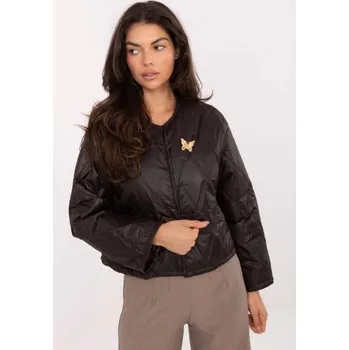 Dámská bunda Čokoládová přechodová bunda s prošíváním RUE PARIS