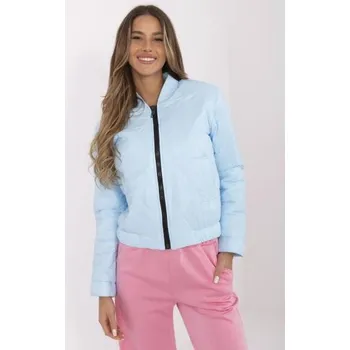 Světle modrá přechodová bunda bomber