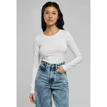 Body Dámské body Jersey s dlouhým rukávem bílé Urban Classics šedá 2557963