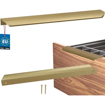 Nábytkové kování Uchyt nábytkový hliníkový zlatý mat 256/276 mm - 1 szt