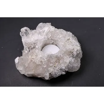 Svícen Magieprirody.cz Křišťál svícen 0.990 kg - svícen na svíčku přírodní #K1566