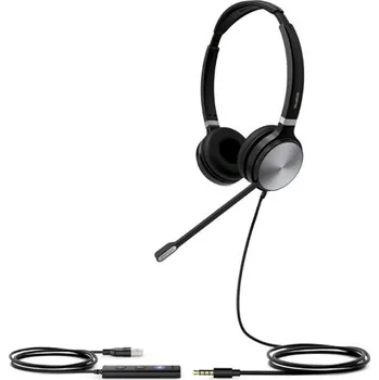 Sluchátka OEM BALENÍ Yealink UH36 Dual náhlavní souprava na obě uši s 3.5mm jack - USB konektory