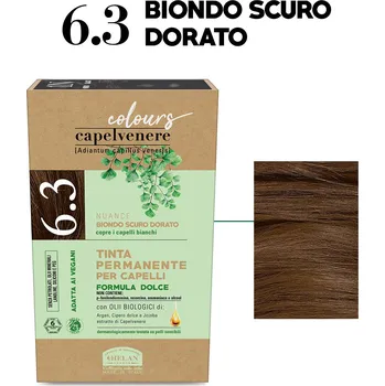 Barva na vlasy Helan Přírodní barva na vlasy 125ml Barva: Zlatohnědá tmavě blond 6.3