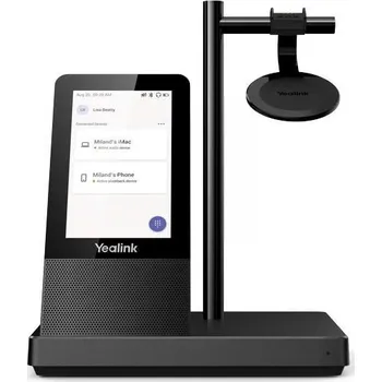 Sluchátka Yealink WH66 Mono Teams DECT základna s dotykovým LCD a s náhlavní soupravou na jedno ucho pro Teams