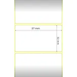 Zebra Z-Select 2000D role štítků termální papír 57x32mm - MOQ 12ks