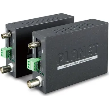 Switch PLANET Technology Planet VF-101G-KIT opto konvertor, 1x video (AHD/TVI/CVI/CVBS), 1x RS-485, singlemode (ST), pár