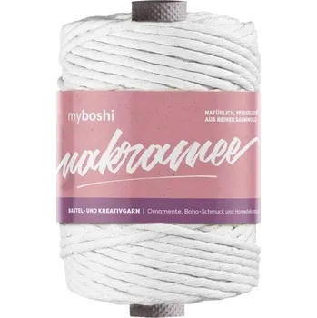 Příze Příze myboshi Makramee kroucená Bílá