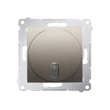 Elektrická zásuvka Zvonek elektronický (přístroj s krytem), 8 – 12 V~, Simon 54, barva zlatá metalizovaná