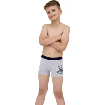 Chlapecké boxerky Cornette Young Mission 2 sv.šedé velikost 158/164