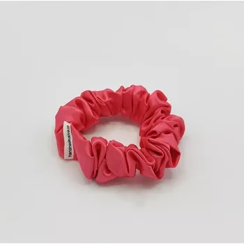 Saténová Scrunchie gumička růžová tmavá S