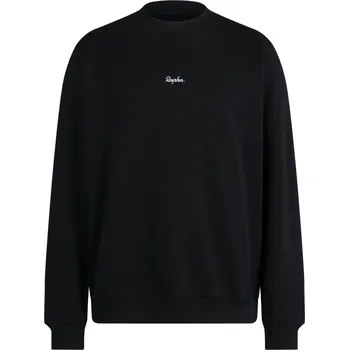 Pánská mikina Rapha Men's Heavyweight Cotton Sweatshirt - black / white