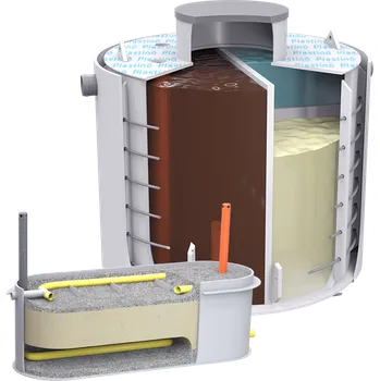 septik Plastino Septik dvouplášťový 10m3 + filtr 10-14 osob