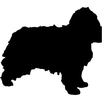 Vánoční ozdoba Psí vánoční baňka se siluetou psa a jménem Bergamský ovčák - B