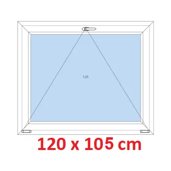 Okno Soft Plastové okno 120x105 cm, sklopné
