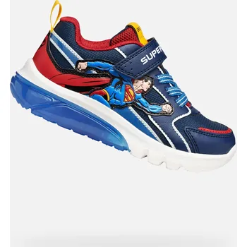 Dětská móda Modré chlapecké tenisky Geox Ciberdron - Kluci GEOX modrá | bílá | světle modrá | červená | vícebarevná 3417587