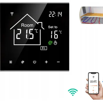 Termostat Termostat pro podlahové topení WiFi 16A Tuya LCD