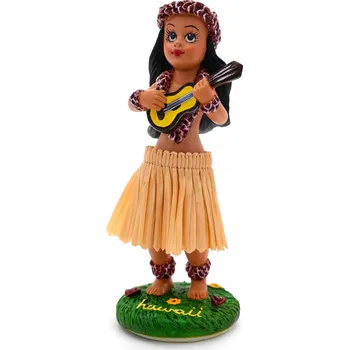 HULA PANENKA UKULELE, tančící panenka do auta č. 779 M