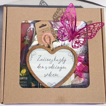 Dárkový potravinový koš Dárkový balíček - srdcem pro radost