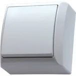 Vypínač (spínač) jednopólový, povrchová montáž, barva bílá