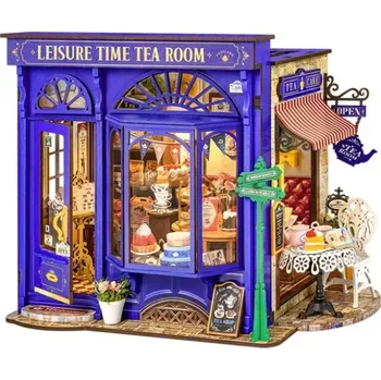 ostatní stavebnice RoboTime 3D dřevěná skládačka Miniatura domečku Čajovna pro chvíle pohody