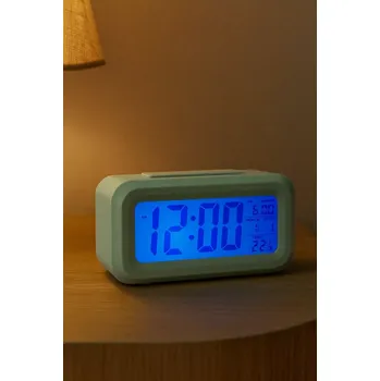 Budík Designové LED hodiny - budík Karlsson KA5799GR