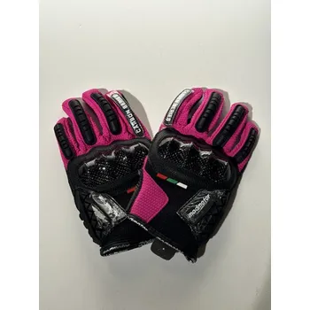 Moto rukavice MARKSTORE Dospělé rukavice madmotors carbon- růžové Velikost: M