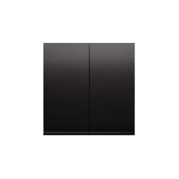 Elektrická zásuvka Kryt 2 násobný pro přístroje: SW7/2XM, SW6P1 m, Simon 54, barva antracitová metalizovaná