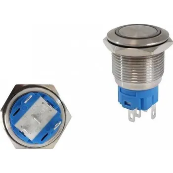 vypínač Vypínač 304SS 19mm ON-OFF zelený